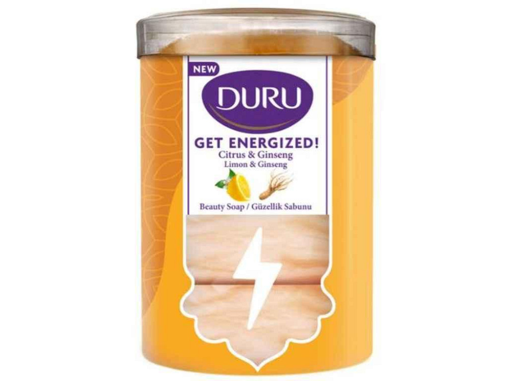 Мило 4шт 90г Get Energized женьшень та лимон ТМ DURU Киев - изображение 1