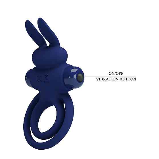 Ерекційне кільце з вібрацією PRETTY LOVE Powerful ring, 10 vibration functions Sex Aura Київ