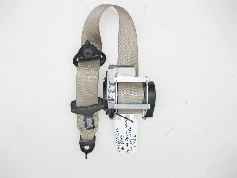 Mercedes-Benz  A1668601586 8P19 Ремінь безпеки 3-й ряд лівий бежевий GL X166 Одеса - фото 1
