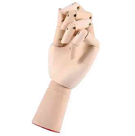 Деревянная рука манекен RESTEQ 18см модель для держания товара, для рисования Киев