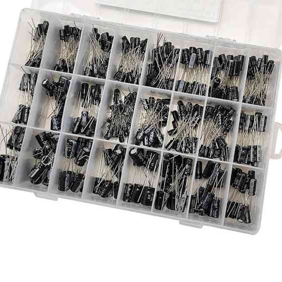 Електролітні конденсатори 510шт, 24 види для електроніки Київ