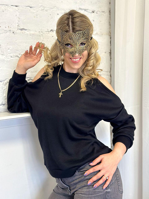 Жіноча ангорова кофта з розрізами "Girl" оптом | Батал | Розпродаж моделі Київ - фото 8