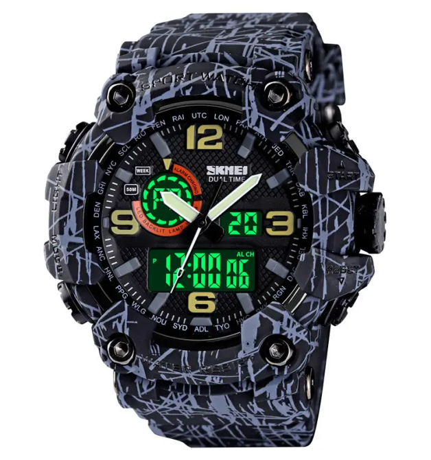 Мужские наручные часы Skmei 1520 Серый Киев - изображение 5