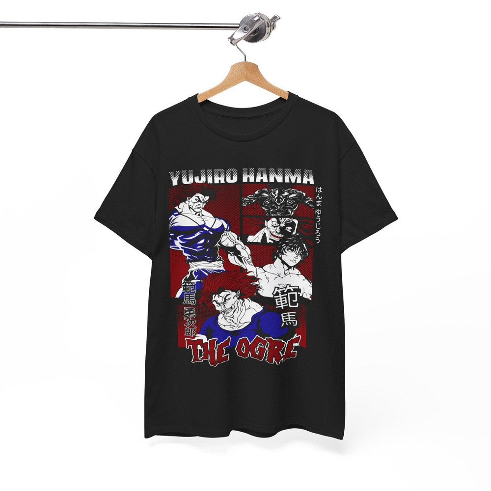 Футболка з аніме принтом Аніме Боксінг Гйм Бакі оверсайз (S/M/L) Чорний AnimeJ0400 Дніпро - фото 8