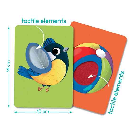 Набор карточек с тактильными элементами 