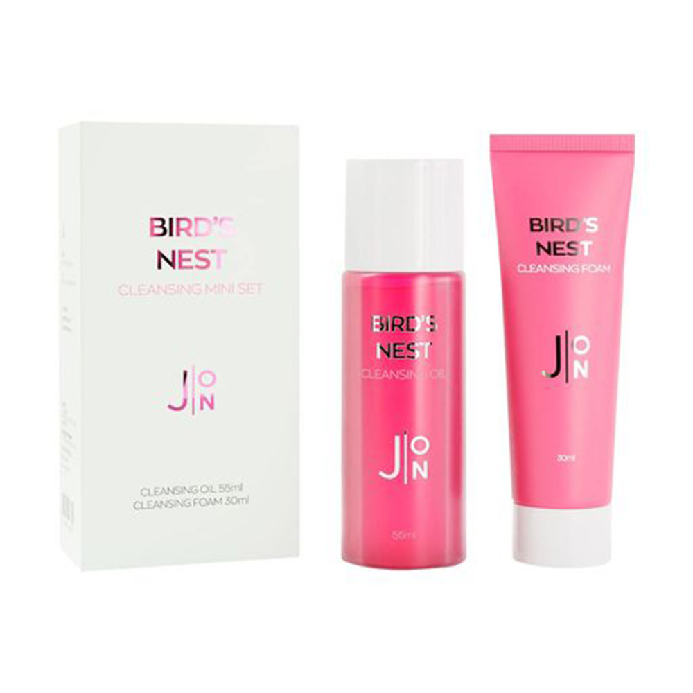 Набір мініатюр Bird's Nest Cleansing Mini Set: J:ON гідрофільна олія 55 мл пінка для вмивання 30 мл Київ - фото 1