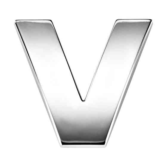 Наклейка 2 см Буква V Київ