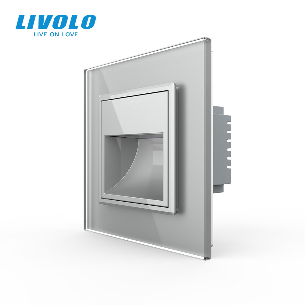 LIVOLO Світильник для сходів підлоги сірий, скло, 2700K, 220В, 0.35Вт Livolo (VL-C7FCL1-2IP) Киев - изображение 3