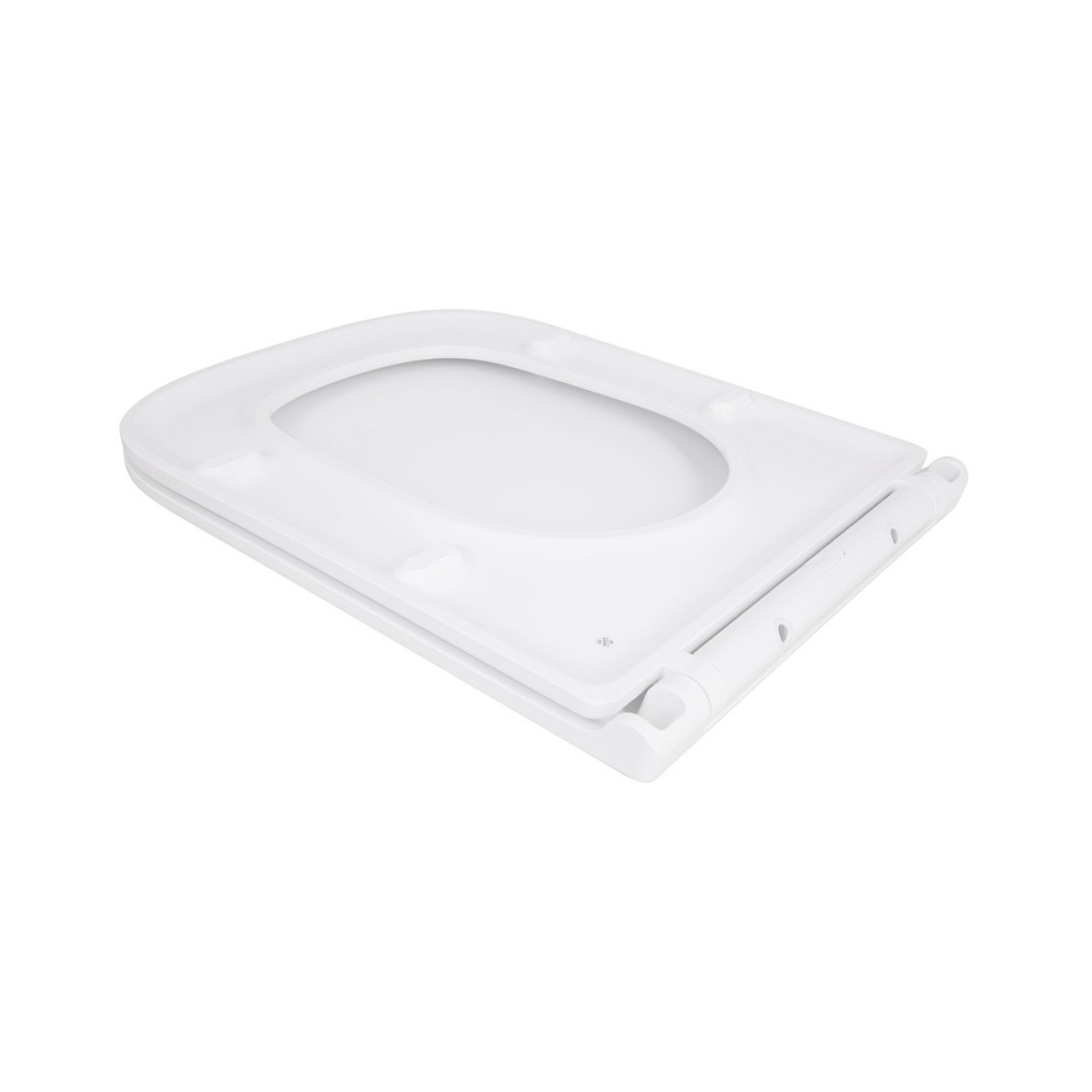 Сидіння для унітаза Qtap (Gemini 490) 428x344x37,5 мм, White, з мікроліфтом, Slim Duroplast, Quick Release QTSC179W49385 Київ - фото 4
