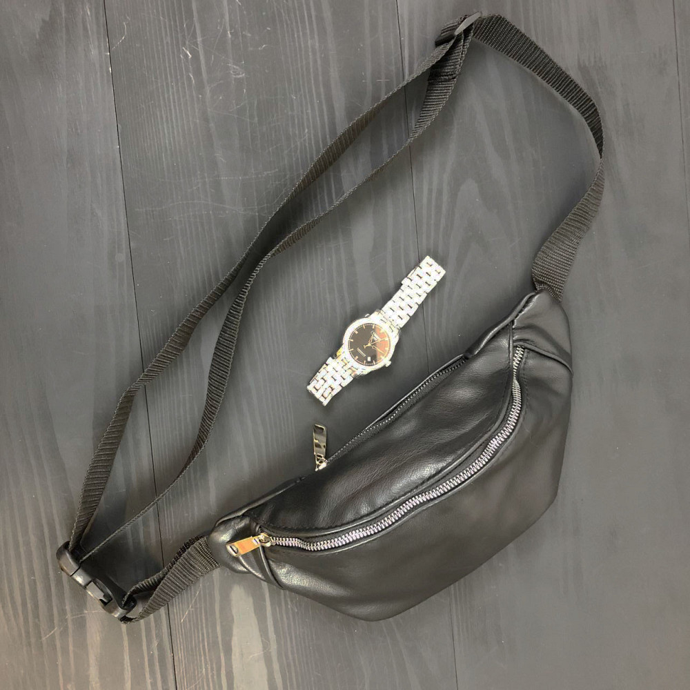 Мужская кожаная бананка, кожаная сумка бананка через плечо, мужская кожаная бананка на пояс Киев - изображение 2