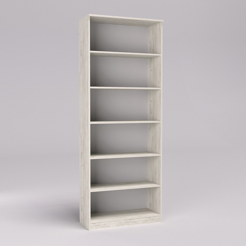 Стеллаж ОС-1, Дуб Крафт Білий, 800/340/2100 Львов - изображение 2