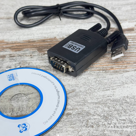 Кабель-перехідник USB у RS232 DB9 PL2303+MAX3243C 0.8 м для підключення пристроїв до ПК Київ
