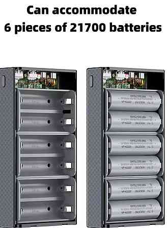 Павербанк корпус 100w для ноутбука ёмкость 30000mAh 21700 PD QC type C. Київ