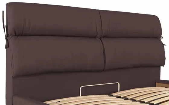 Кровать Edinburgh Comfort 120 х 190 см Fly 2231 С подъемным механизмом и нишей для белья Темно-коричневый Киев