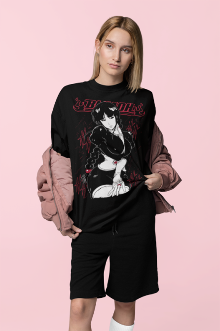 Футболка для хлопчика з аніме принтом Бліч оверсайз (зріст від 165 до 180) Чорний AnimeJ0685m Дніпро - фото 2