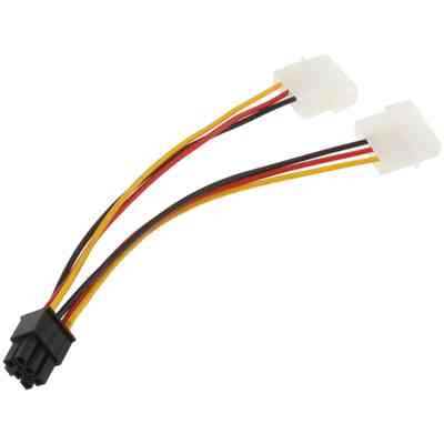 Кабель живлення для відеокарти  6-pin to 2x4-pin F Molex Винница