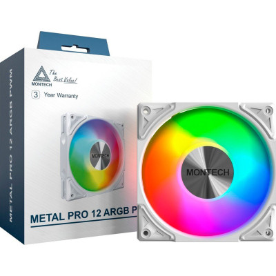 Кулер до корпусу MONTECH METAL PRO 12 ARGB PWM WHT Вінниця - фото 4