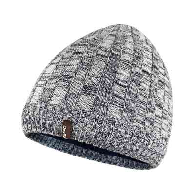 Водонепроникна шапка Dexshell Heathered Rib Knit Beanie Onesize 56-58 см біло-сіра (DH32405MBL) Вінниця
