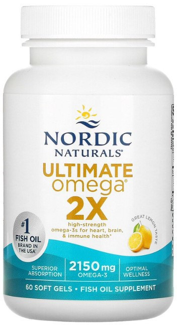 Омега Nordic Naturals Ultimate Omega 2x 60 капсул Лимон Київ - фото 1