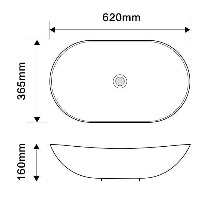 Раковина накладна MIXXUS PREMIUM WAVE-0106 MARBLE 620х360х160mm   ( MP6560 ) 28324 Харків - фото 4