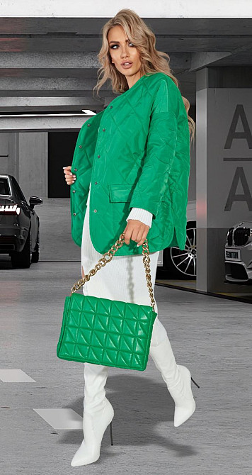 Стьобана куртка з накладними кишенями (42) Київ - фото 6