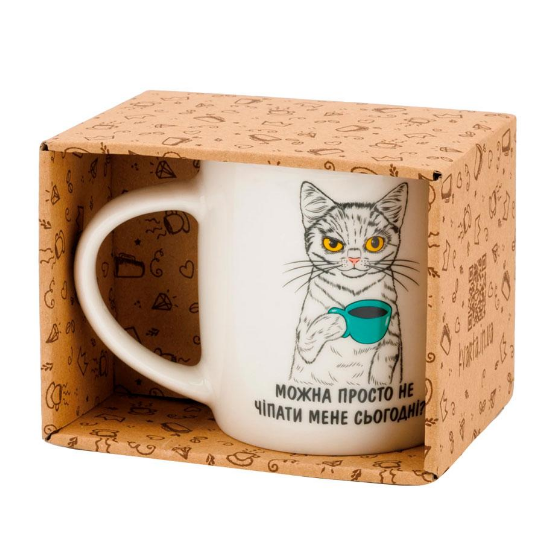 Чашка Можна не чіпати мене 360мл бочка (подарункова уп) 1994 Кварта Житомир - фото 3