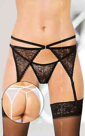Пояс для панчіх - Garterbelt 3318, black - M/L Sex Aura Київ