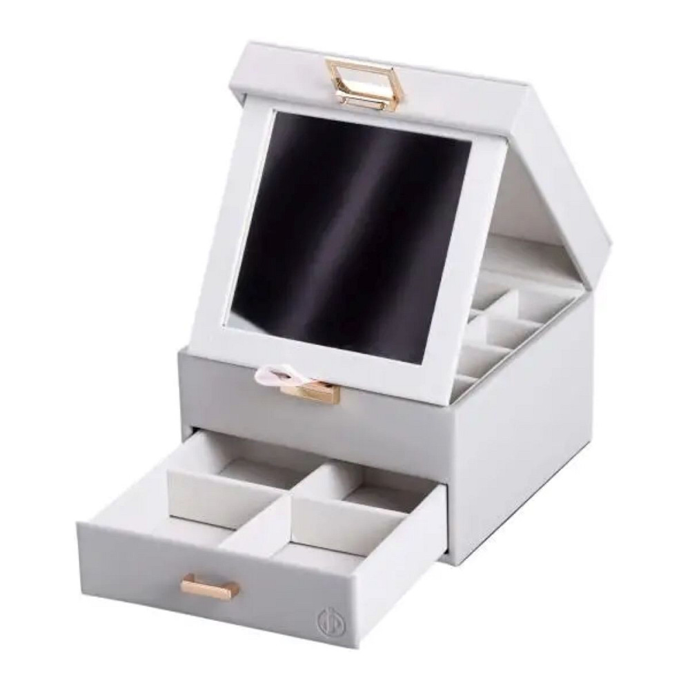 Yiwu Скринька для прикрас з еко шкіри 2 яруси органайзер для ювелірних виробів HP-5-2G Коломыя - изображение 6