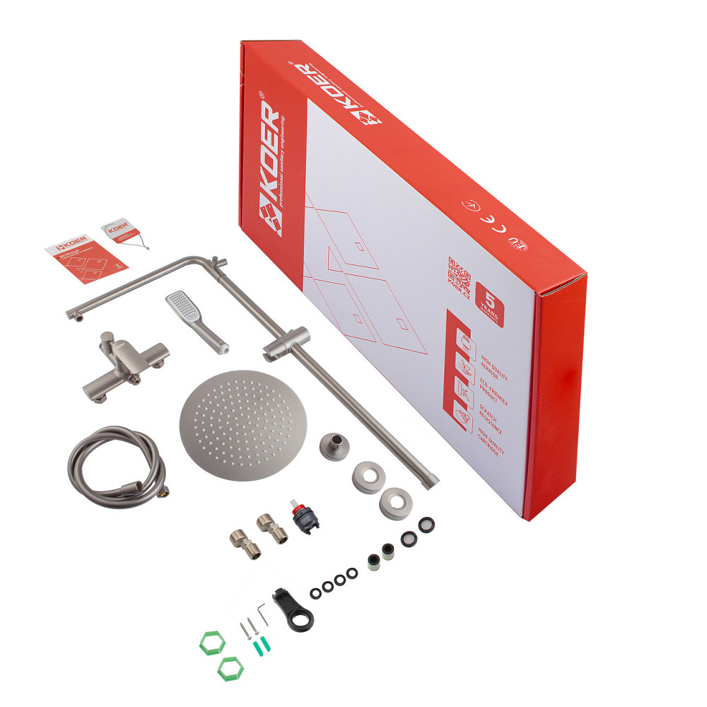 Душова колона зі змішувачем Koer KB-52028-07, 2 функції (KR5312) Харків - фото 2