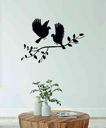 Декоративное настенное Панно «Птички Два голубя», Декор на стену Киев