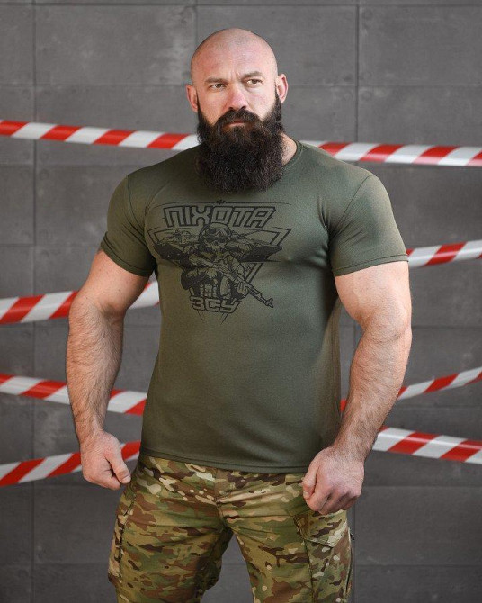 Тактична футболка потовідвідна SABUR ПИХАТА ОЛИВА ВТ6833 Одеса - фото 1