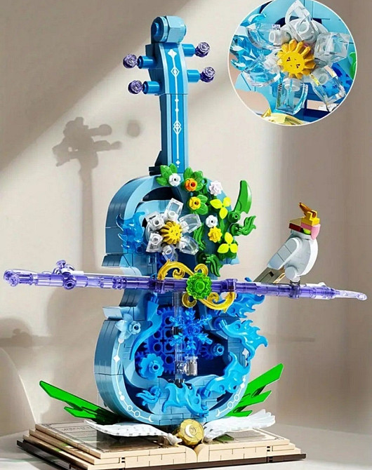 Конструктор подарочный скрипка цветы  450 блоков Lego. Харьков - изображение 3