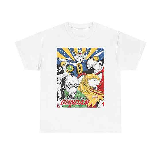 Футболка для мальчика аниме Гундам Винг Джапанесе Аниме оверсайз (рост от 165 до 180 ) Черний AnimeJ0160m Днепр