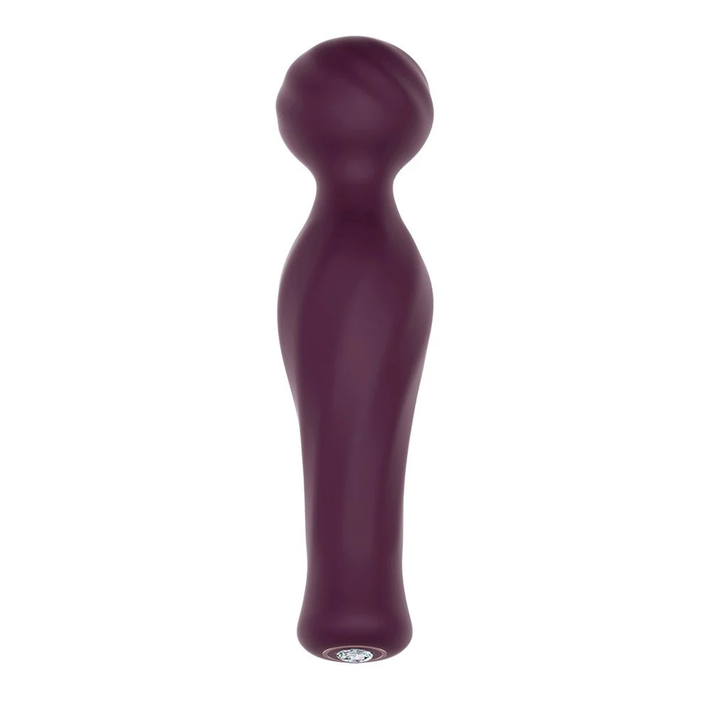 Вібратор-мікрофон Dream Toys Essentials Magic Wand зі стразами, бордовий, 16,5 см Sex Aura Київ - фото 3
