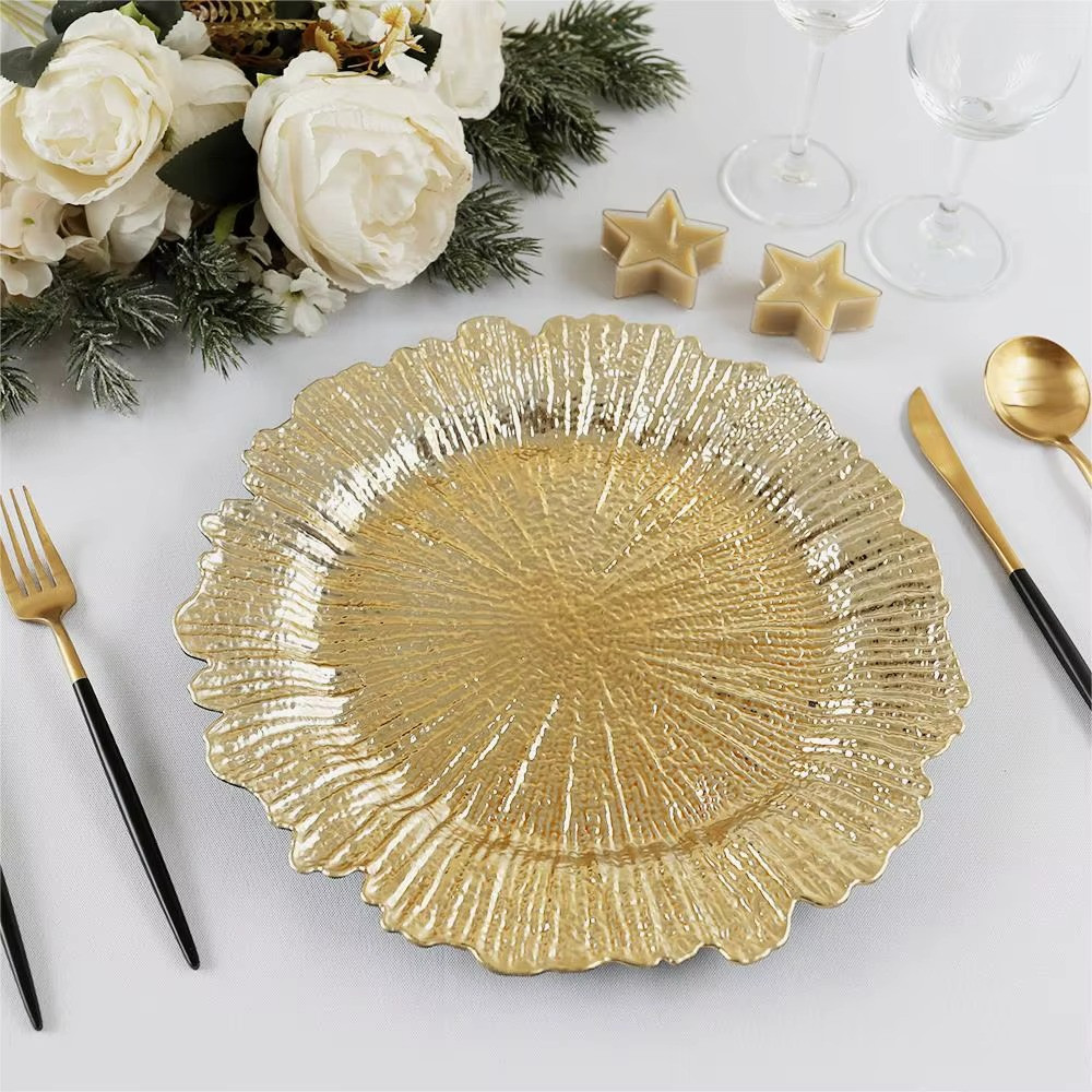 Тарілка пластикова, міцна підставна для столу якісна, діаметр 30 см, колір золото. Кам'янець-Подільський - фото 6