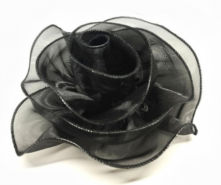 Брошь женская эпатажная Роза черная Киев - изображение 1