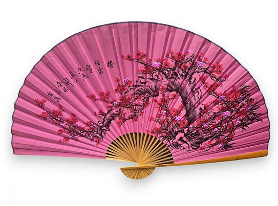 Віяло на стіні декоративні рожевий Сакура. Київ - фото 1