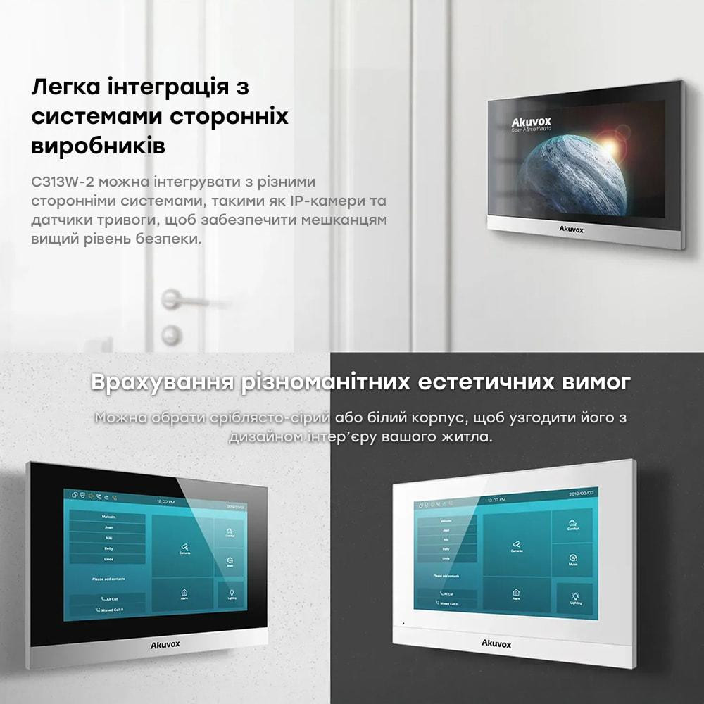 Комплект IP-відеодомофона Akuvox: домофон 7