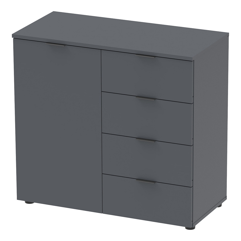 Комод в гостиную Doros Рон 1 80х38х81 см Графит (DRS-011293) Днепр - изображение 2