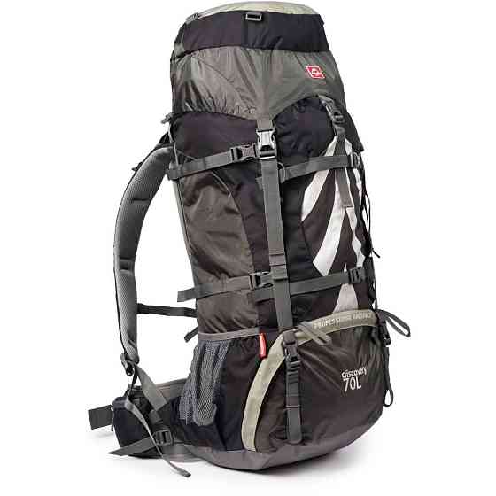 Рюкзак туристичний Naturehike NH70B070-B, 70 л + 5 л, чорно-сірий Рівне