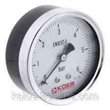 Манометр аксиальный Koer 63мм., 6 бар Харьков