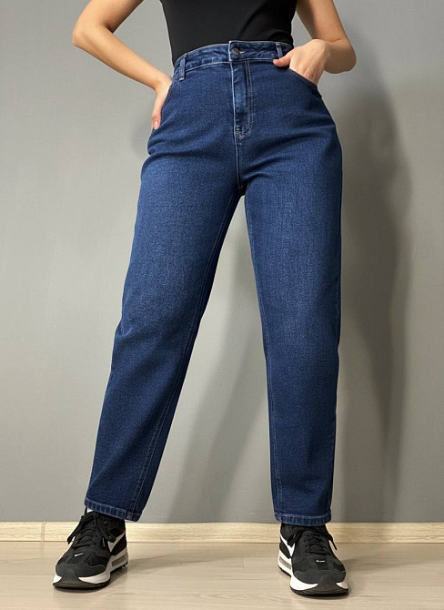 Джинси жіночі Sherocco 3336 Mom Relax супер батал темно-сині, темно-синій, З6, 36, 98 см, 120 см Київ - фото 1