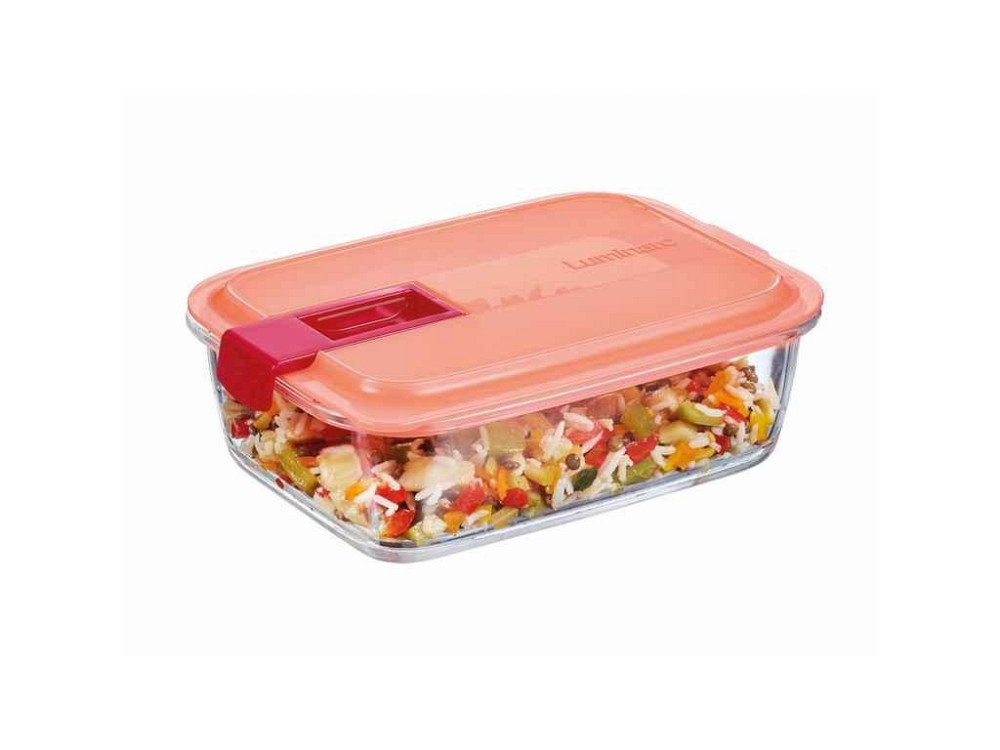 Ємність для зберігання/запікання 820мл прямокутна Easy Box Coral ТМ LUMINARC Київ - фото 1