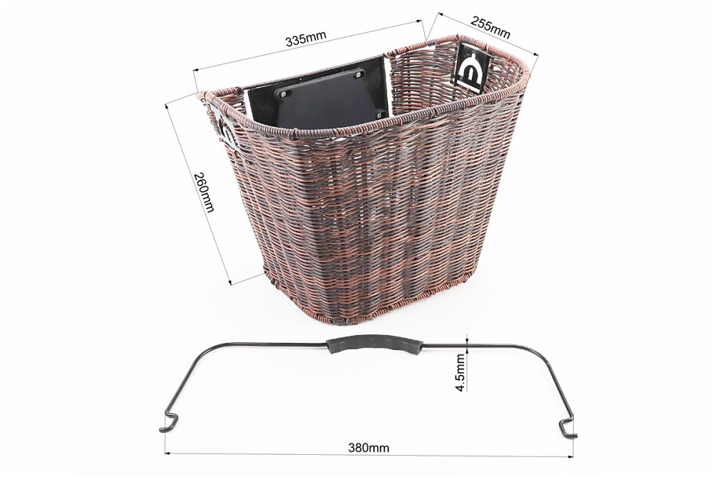 Кошик багажний, кріпл. швидкознімне на кермо, коричневий TH-300 Київ - фото 2