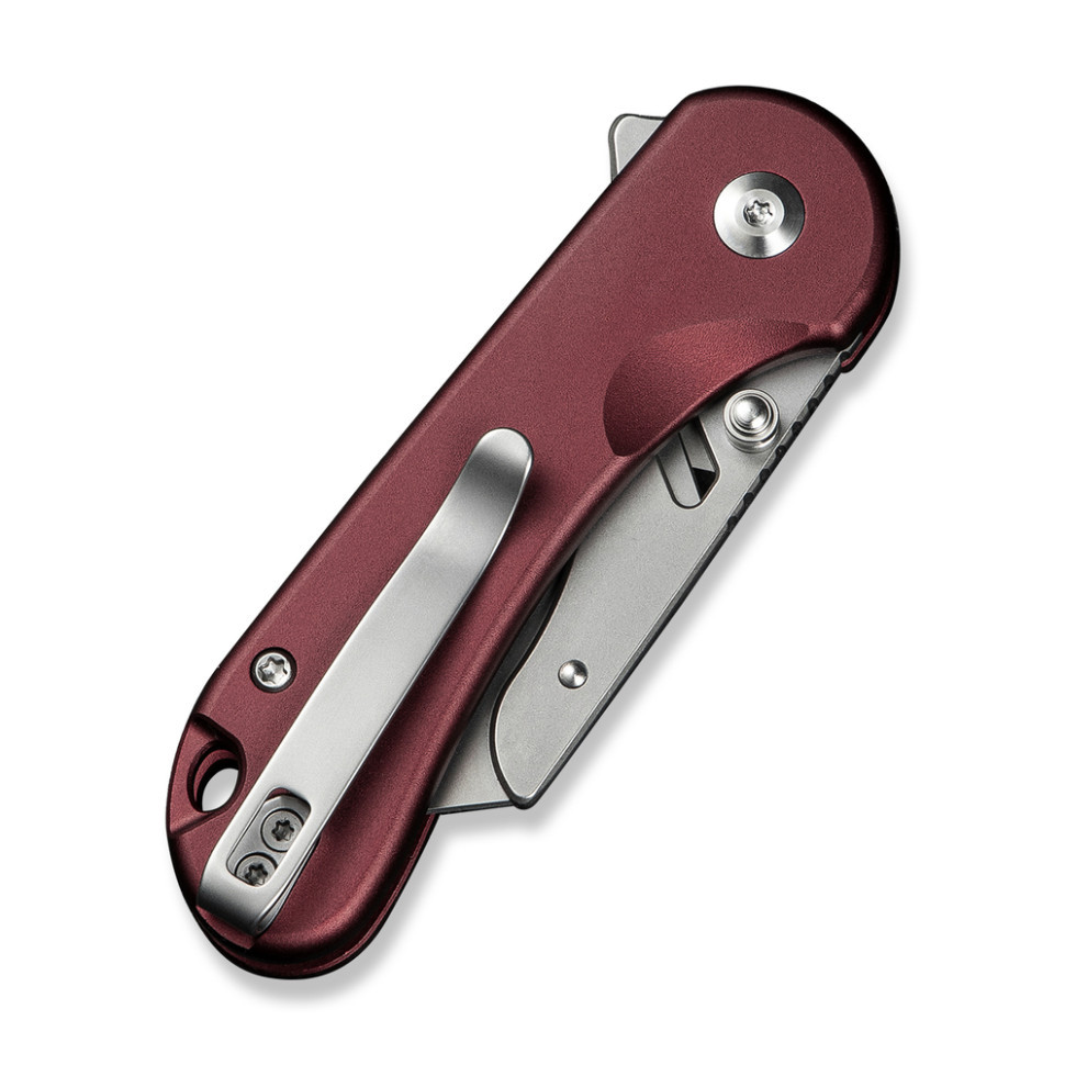 Ніж трапеція складаний кишеньковий Civivi Elementum Utility, (5.8 см) 6Cr13 / Aluminum червоний Киев - изображение 5