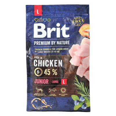 Сухий корм для собак Brit Premium Dog Junior L 3 кг (8595602526420) Вінниця - фото 2