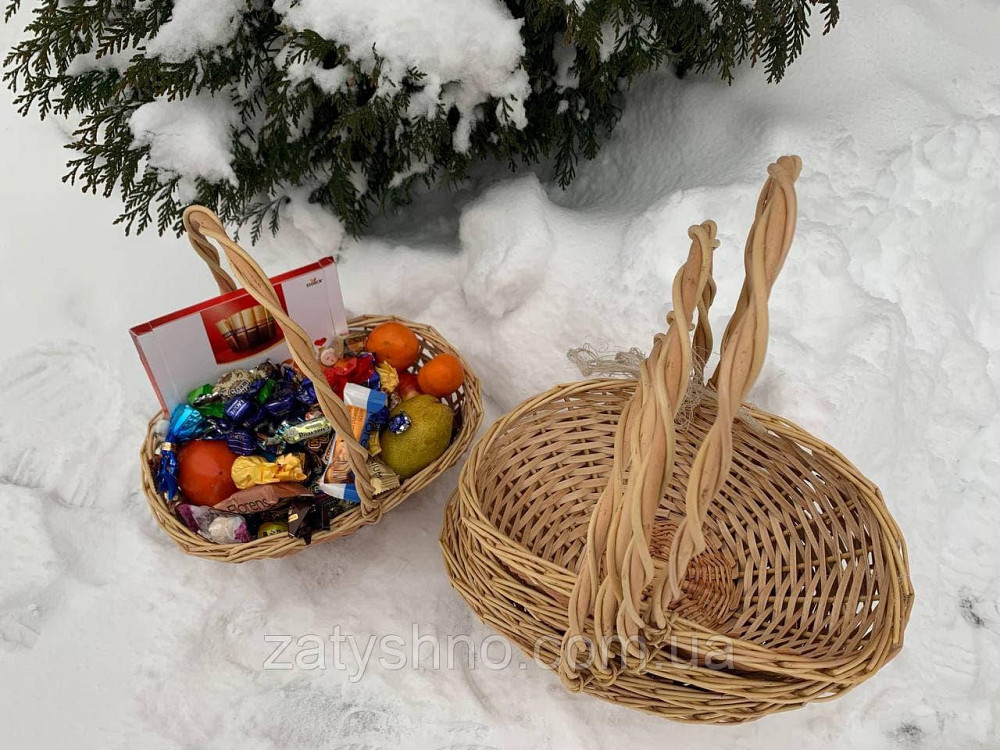 Корзина из лозы для фруктов и подарков Киев - изображение 10