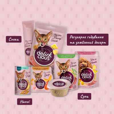Лакомство для котов Delickcious Сардина с добавлением тыквы 4 х 15 г (4820269141636) Винница