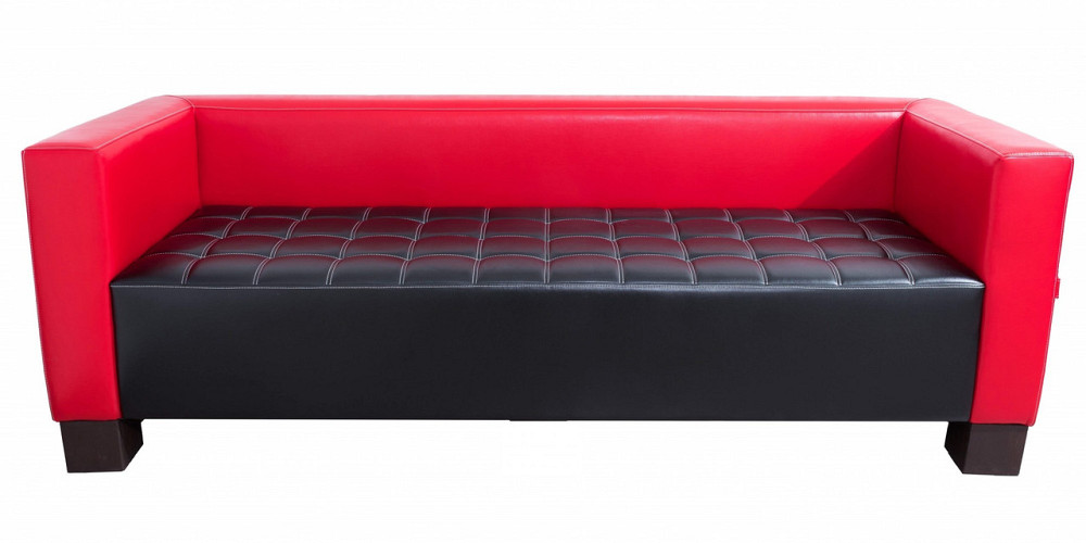 Диван Flay Space двойка 760х1500х730 Черно-красный Киев - изображение 2