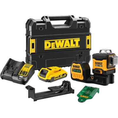 Лазерний нівелір DeWALT лінійний 10.8/12/18В XR Li-Ion, зелений промінь, 1x2Ah 18V, TSTAK (DCE089D1G18) Вінниця